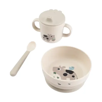 Done By Deer Foodie First Meal Set - Tiny Farm - 3-Delig - Sand