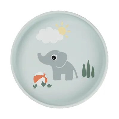 Done By Deer Stick & Stay Bord - Playground - Rond - 18 cm - Blue