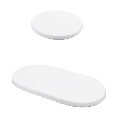 Waldin Hoeslaken Set Ovaal 7 in 1 Babybedje White