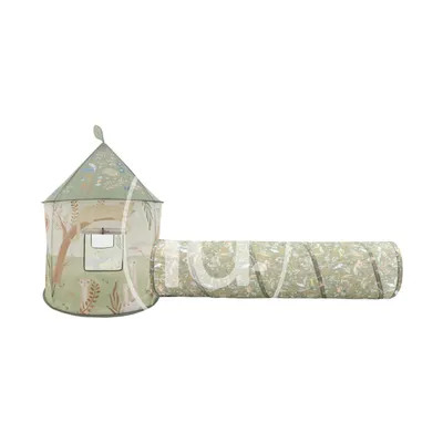 Little Dutch Speeltent Met Kruiptunnel - Safari - Groen
