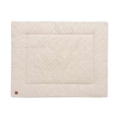 Jollein Check Knit Parklegger - 75x95cm - Oatmeal