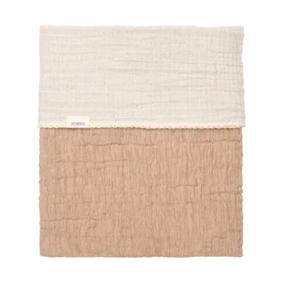 Koeka Rivoli Ledikantdeken - Maat 100 x 150 - Caffe 