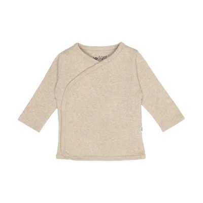 Lodger Overslag Shirt - Melange Beige