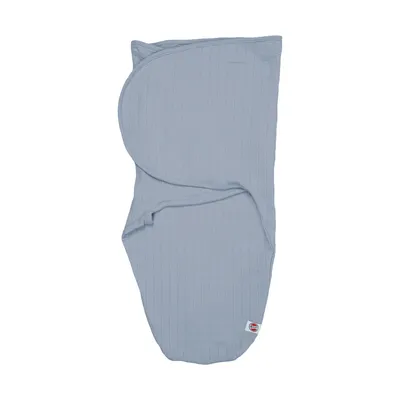 Lodger Solid Inbaker Slaapzak - 0-4 Mnd - Katoen - Blue Fogg