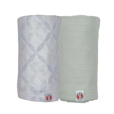 Lodger Swaddler Solid Matcha 2-Pack 110x110