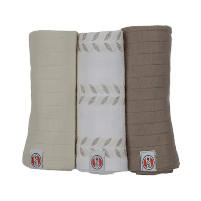 Lodger Swaddler Solid Matcha 3-Pack 70x70