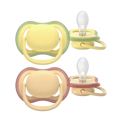 Philips Avent Ultra Air Fopspeen - 0-6 Mnd - 2 Stuks - Plant-based