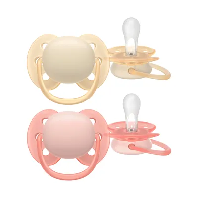 Philips Avent Ultra Soft Fopspeen - 0-6 Mnd - 2 Stuks - Plant-based  