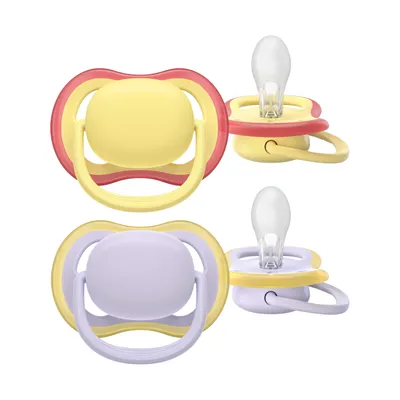 Philips Avent Ultra Air Fopspeen - 0-6 Mnd - 2 Stuks - Plant-based