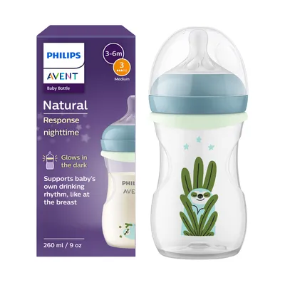Philips Avent Babyfles Natural Response Glow in the Dark - 260 ml