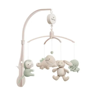 Baby's Only Muziekmobiel Animals Laurel Green / Warm Linen