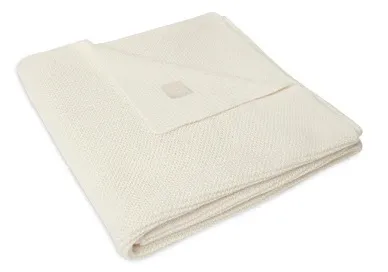 Jollein Ledikantdeken Basic Knit Ivory 100 x 150 cm