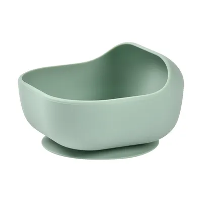 Beaba Siliconen Kom met Zuignap - Sage Green
