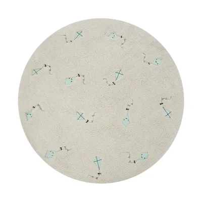 Puck Kite Vloerkleed - 90 cm - Creme