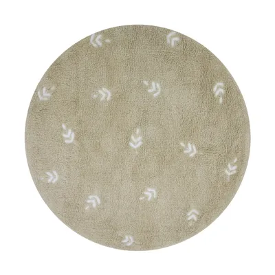 Puck Leaf Vloerkleed - 90 cm - Beige