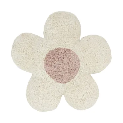 Puck Flower Kussen - White / Pink