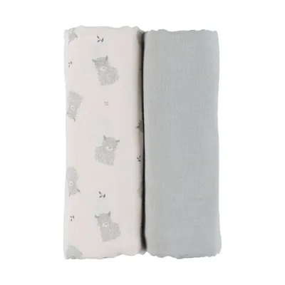 Noukie's F&O Doeken - 2 Stuks - 100 x 100 cm - Mousseline