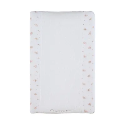 Noukie's Aankleedkussenhoes - Vintage Flowers - 45 x 67 cm - Wit