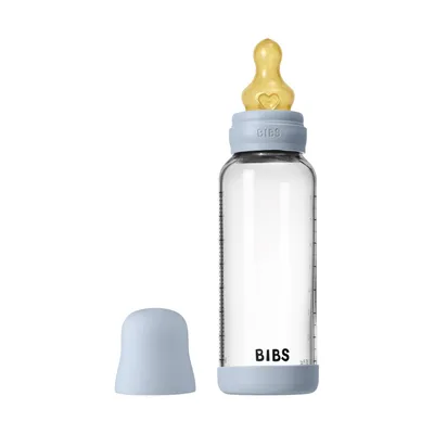 BIBS Fles - Medium Flow - 240 ml - Glas/Latex