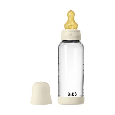 BIBS Fles - Medium Flow - 240 ml - Glas/Latex