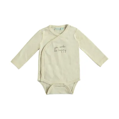 Babylook Overslag Romper - Mt.44-48 - Buttercream