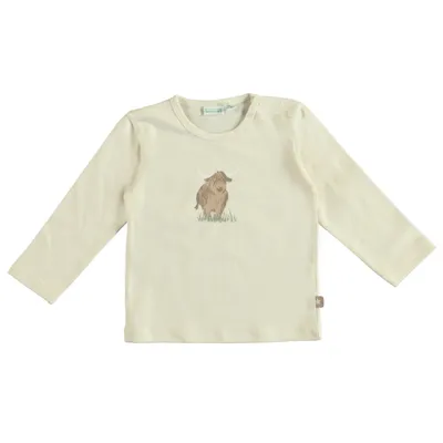 Babylook Cow T-Shirt - Maat 68 - Buttercream