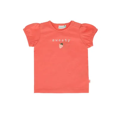Babylook Strawberries T-Shirt Korte Mouw - Maat 68 - Porcelain Rose