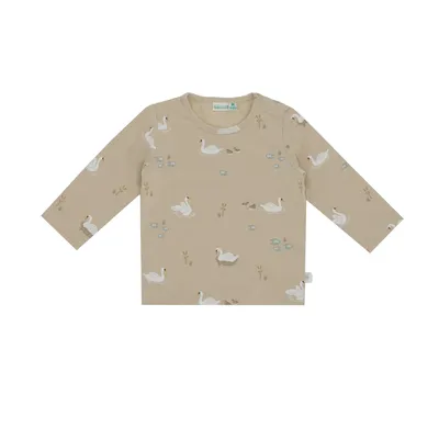 Babylook Swan T-Shirt - Maat 68 - Oyster Gray