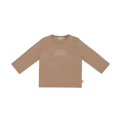 Babylook Shells T-Shirt To The Beach - Maat 68 - Warm Taupe