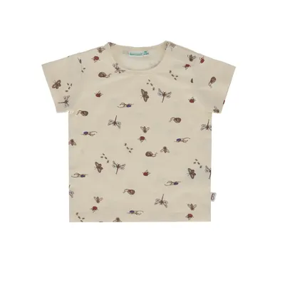 Babylook Bugs T-Shirt Korte Mouw - Maat 56 - Buttercream 