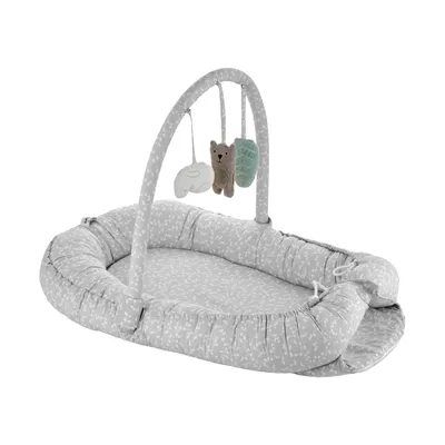 Babyjem Babynest met Speeltjes Grijs