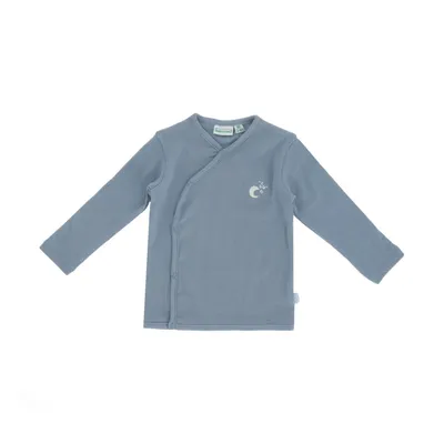 Babylook Night T-Shirt Overslag Rib - Ashley Blue