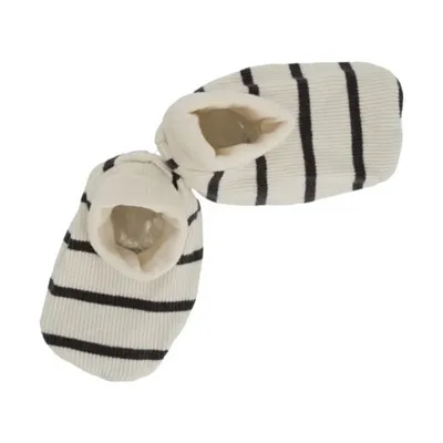 Babylook Skunk Slofjes Rib - Newborn - Stripe
