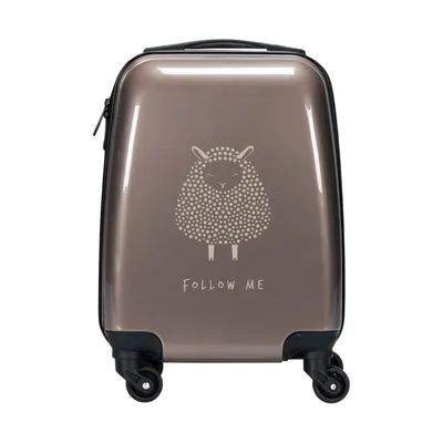 Puck Kinderkoffer Sheep Taupe 46 cm