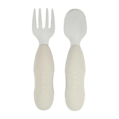 Beaba Bestekset Roestvrijstaal Velvet Grey 2-Pack