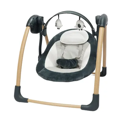 Bo Jungle Dolphy Wood Portable Swing - Shady Grey