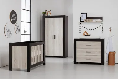 TWF Ledikant 70 x 140 Incl. Juniorzijden - Commode Brentwood