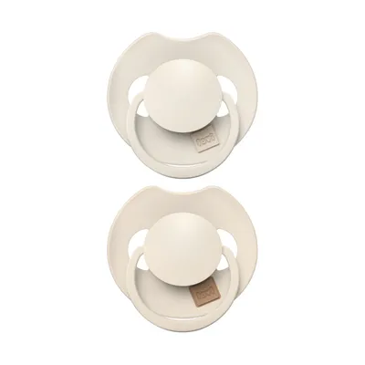 Difrax Dynamic Lovi Prime Fopspeen - Rond - 2 Stuks - 18+ Mnd - Coconut/Ivory