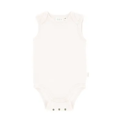 DAY Romper Mouwloos + Grow-Along - Off White