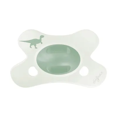 Difrax Natural Fopspeen - 0-6 Mnd - Little Green Dino