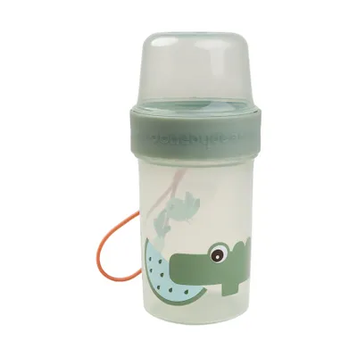 Done By Deer Bewaarbakje To Go 2-Way - Croco - Large - Green