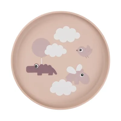 Done By Deer Bord - Happy Clouds - Rond - Silicone - Powder