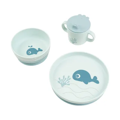 Done By Deer Foodie Dinner Set - Wally - 3-Delig - Blue
