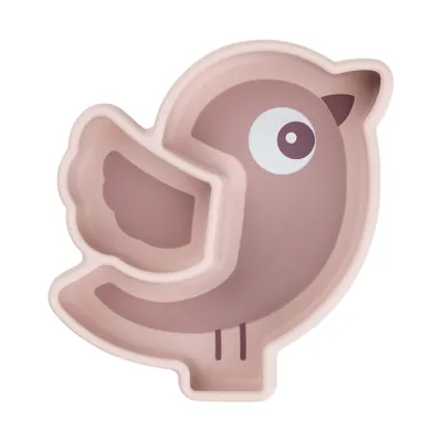 Done By Deer Stick & Stay Snack Bord - Birdee - Silicone - Powder