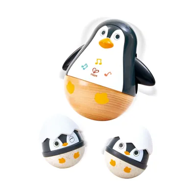 Hape Babyspeelgoed - Wobbling Penguin Family