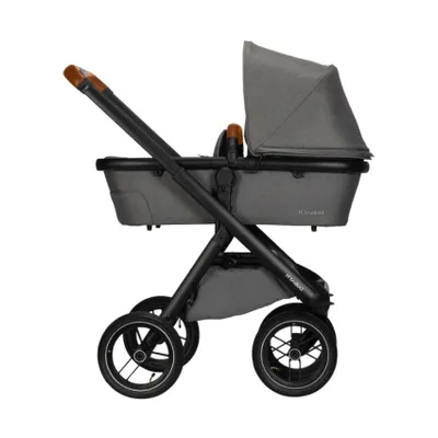 Dubatti One E5 Kinderwagen 2-in-1 Frame Black/Cognac