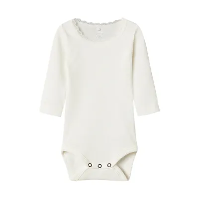 Name It Kab Lace Romper - Maat 74 - Cloud Dancer