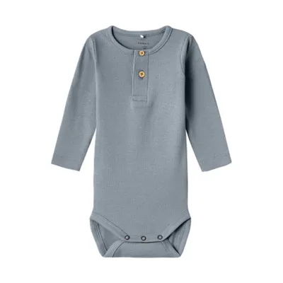 Name It Button Romper - Kab NOOS - Tradewinds