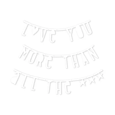 A Little Lovely Company Letter Banner - White