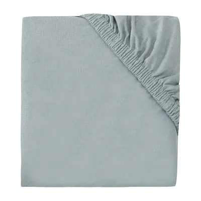 Jollein Hoeslaken parkmatras Jersey Sea Green 75 x 95 cm